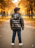 کاپشن پسرانه دورویه سیلیکونی مناسب ۱ تا ۶ سال