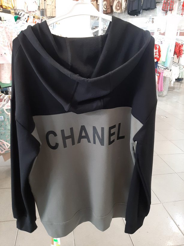 هودی تک اسپرت دورس دونخ ترکیبی طرح CHANEL