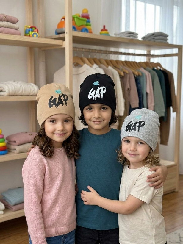 کلاه بچگانه پنبه کشی مدل gap سایز ۵تا۱۰ سال