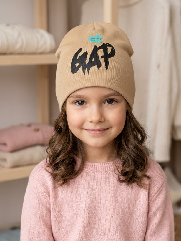 کلاه بچگانه پنبه کشی مدل gap سایز ۵تا۱۰ سال