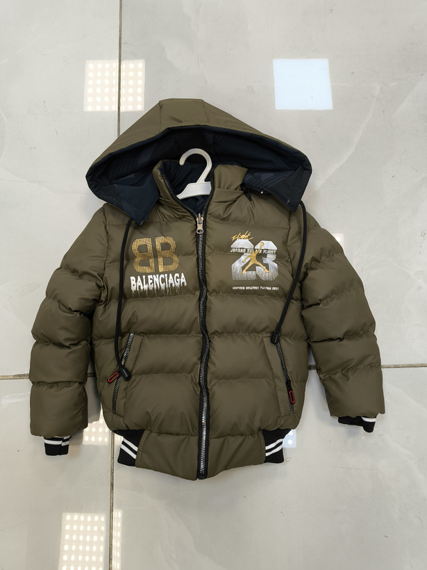 کاپشن زمستانه پسرانه طرح اسپرت Balenciaga & Jordan دو رویه سایز ۳ تا ۷ سال