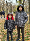 کاپشن پسرانه دو رو سیلیکونی سایز ۸ تا ۱۴ سال